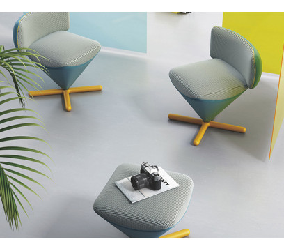 Арт кресло KANO (SKD21.B) Blue&Cyan (B-MB03&BP-MG01)