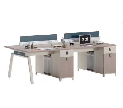 Офисный стол четырехместный ERGO Work Green