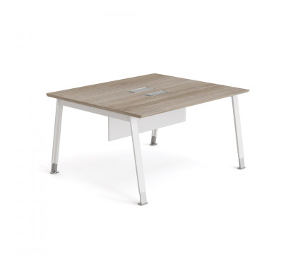Офисный стол KANO Noqi (FNQ62.14BJ-1) Brown&White (CF09)