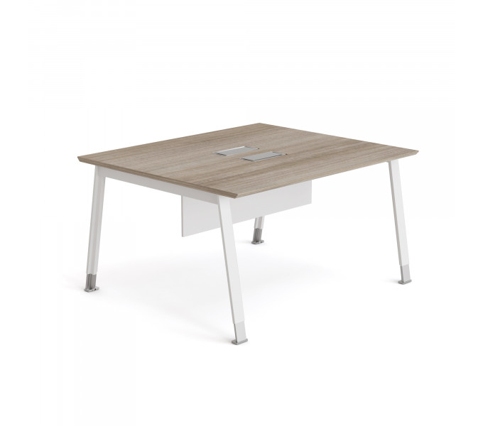 Офисный стол KANO Noqi (FNQ62.14BJ-1) Brown&White (CF09)