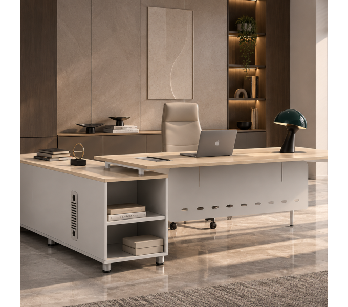 Офисный стол ERGO Cosmica White
