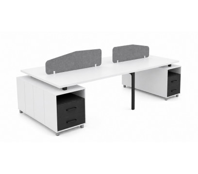 Офисный стол ERGO Forta Gray