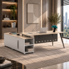 Офисный стол ERGO Quantum Gray