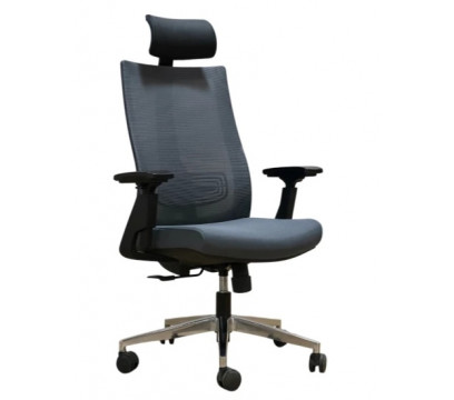 Офисное кресло ERGO Globe HB Black+Gray