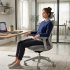Офисное кресло ERGO Triton (massage chair) HB Grey