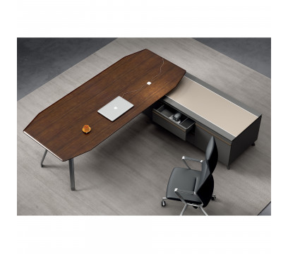 Стол руководителя KANO Gaddi (MGD80R.20) Brown (CY07)