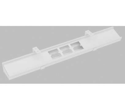 Короб для проводов горизонтальный KANO (FNQ10.09ZX) White