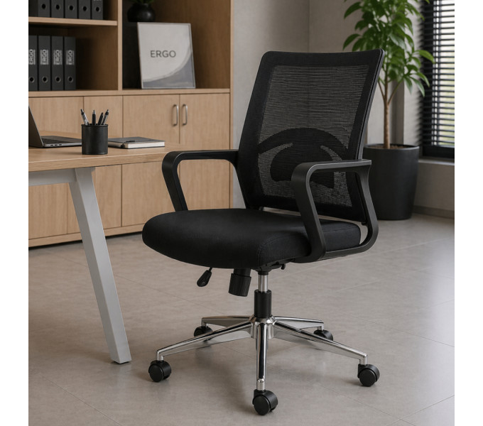 Офисное кресло ERGO Regan LB Black