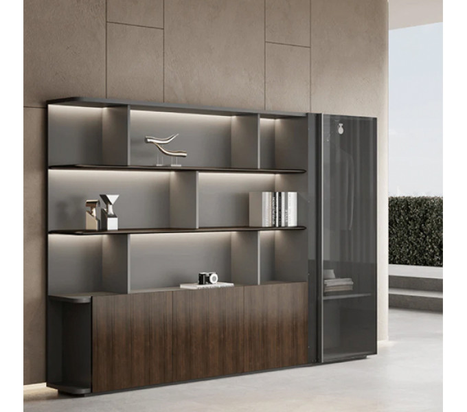 Шкаф руководителя KANO Gran (MGR90.26) Brown (CY20)