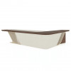 Стол руководителя KANO Piano (MPY80R.35) Brown (CY25)