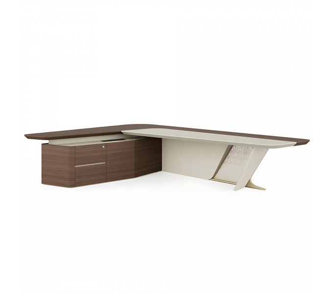 Стол руководителя KANO Piano (MPY80R.35) Brown (CY25)