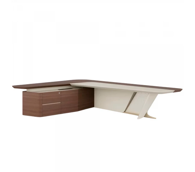 Стол руководителя KANO Piano (MPY80R.35) Brown (CY25)