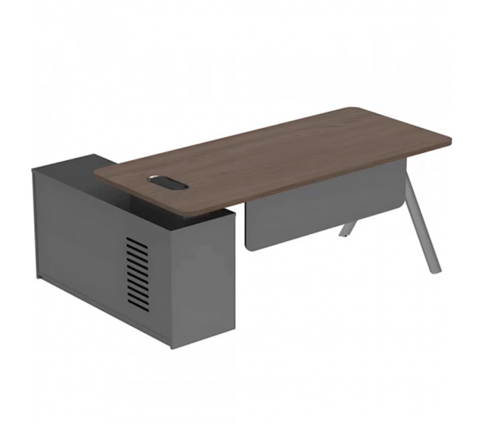 Стол руководителя KANO Maddi (FMD80L.18) Gray (CF42+CF17)