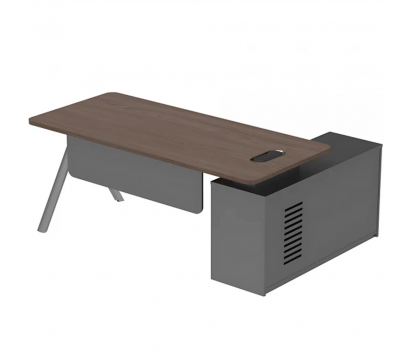 Стол руководителя KANO Maddi (FMD80L.18) Gray (CF42+CF17)