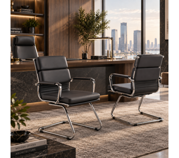 Кресло для посетителей ERGO Nova Soft CF Black