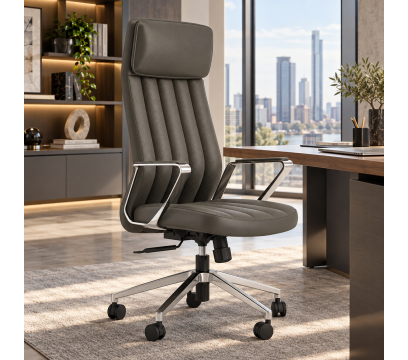 Офисное кресло KANO Depa HB Leather (EDP94-2.SC) Grey (Z11-002)