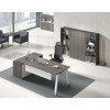Офисный стол KANO Noqi (FNQ80R.16BJ) Brown&White (CF09)