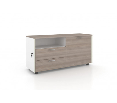 Офисный шкаф KANO Noqi (FXG15L.12) Brown&White (CF09&CF05)