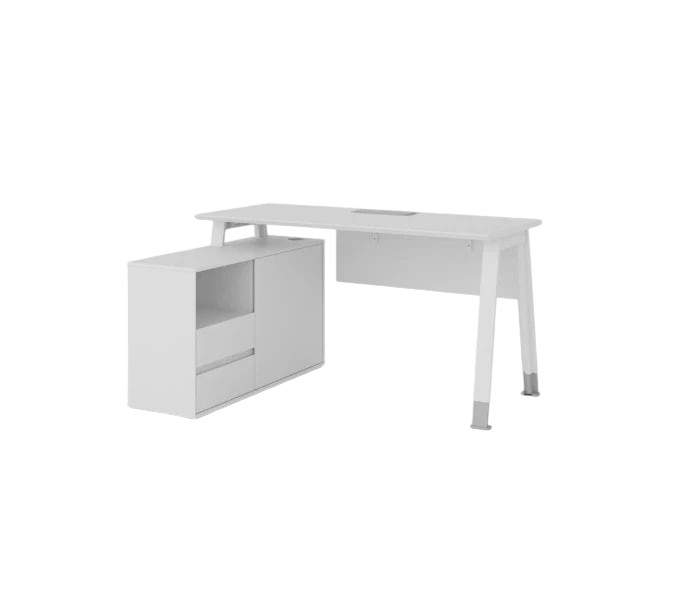 Офисный стол KANO Noqi (FNQ80RL.16BJ) White (CF09)