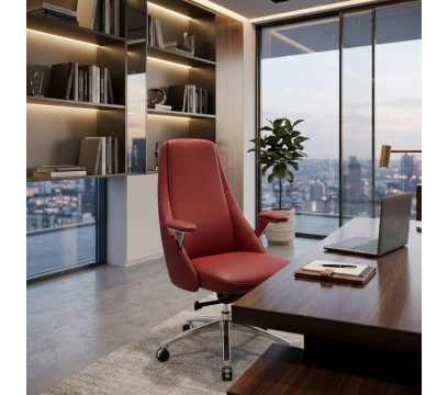 Офисное кресло DIOUS Ramoe (DL242B) Cream Black+Burgundy (Red)