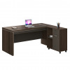 Стол руководителя DIOUS (DG07-D0416) DA10 Rhine Oak DB05  Iron (Grey)