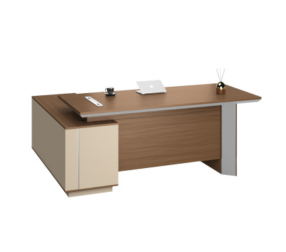 Стол руководителя DIOUS ( DG28-D0120 ) DA26 USA  Walnut DB30 Elegance Gray