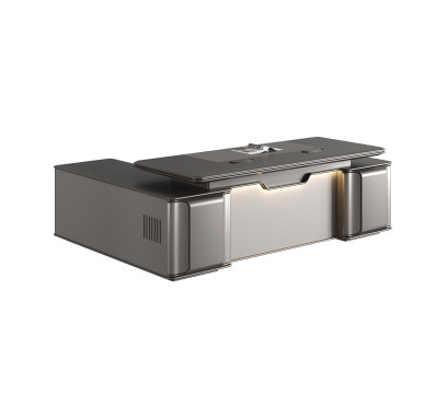 Стол руководителя DIOUS (DDG-01D28)  elegant grey+shining sliver