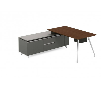 Стол руководителя KANO Gaddi (MGD80L.20) Brown (CY07)