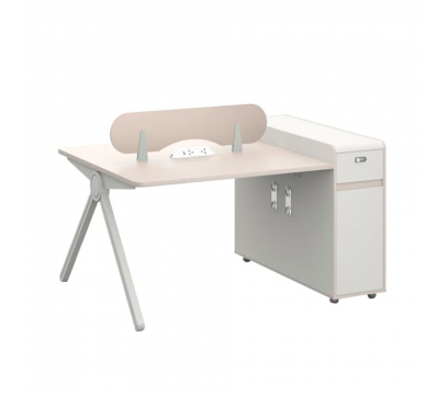 Офисный стол двухместный DIOUS Spain (DDG-02D15) Beige