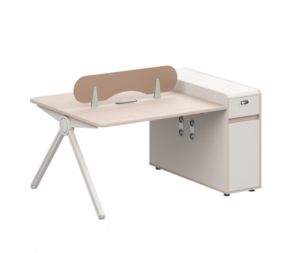Офисный стол двухместный DIOUS Spain (DDG-02D15) Beige