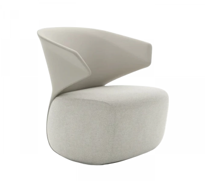 Арт кресло KANO Yuer (SUR20.1B) White&Gray