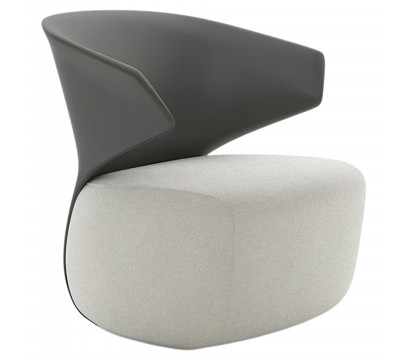 Арт кресло KANO Yuer (SUR20.1B) White&Gray