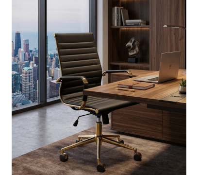 Офисное кресло ERGO Nova (Gold) Slim MB Black