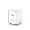 Тумба мобильная KANO Noqi (FXG17.04) Brown&White (CF01&CF05)
