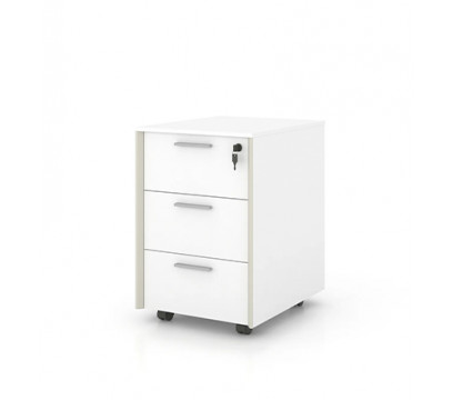 Тумба мобильная KANO Noqi (FXG17.04) Brown&White (CF01&CF05)