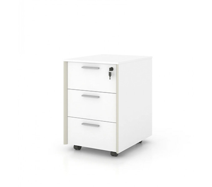 Тумба мобильная KANO Noqi (FXG17.04) Brown&White (CF01&CF05)