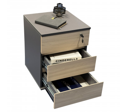 Тумба мобильная ERGO Degree-45 (SM) Ясень шимо/Антрацит