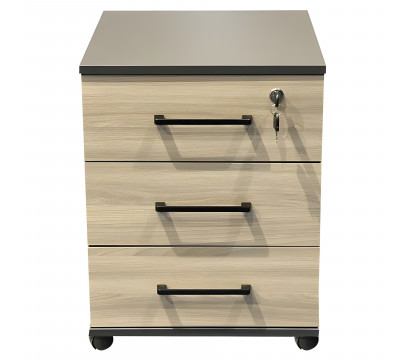 Тумба мобильная ERGO (SM) Ясень шимо/Антрацит