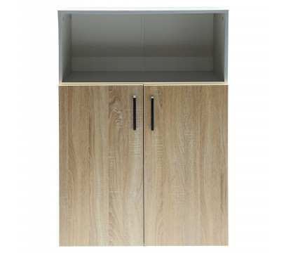 Шкаф для книг ERGO Hight-80 Duble (SM) Белый/Ясень шимо