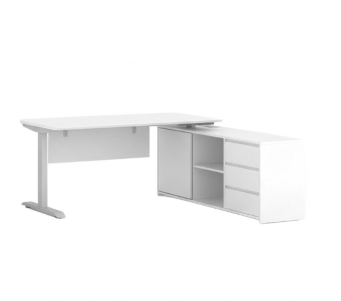 Офисный стол с электроприводом KANO iTech (FKT80R-2.18) White (CF05)