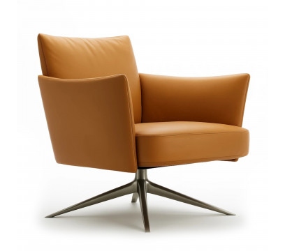 Арт кресло KANO (SYU20.1N) Orange Leather (S11-006)