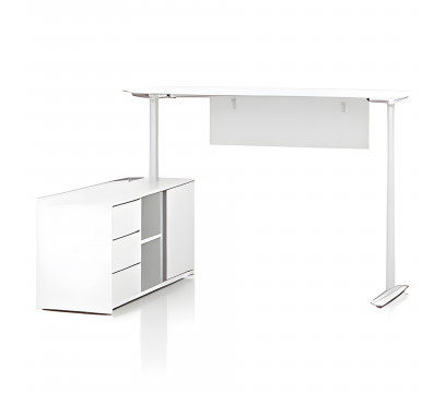 Офисный стол с электроприводом KANO iTech (FKT80L.2.20) White (CF05)