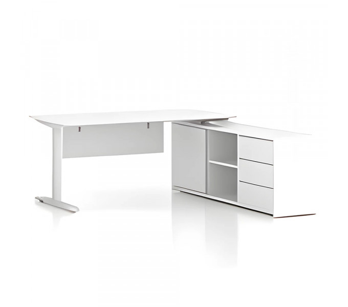 Офисный стол с электроприводом KANO iTech (FKT80L.2.20) White (CF05)