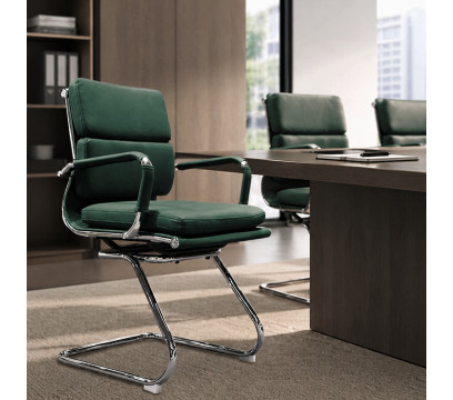 Кресло для посетителей ERGO Nova Soft CF Green