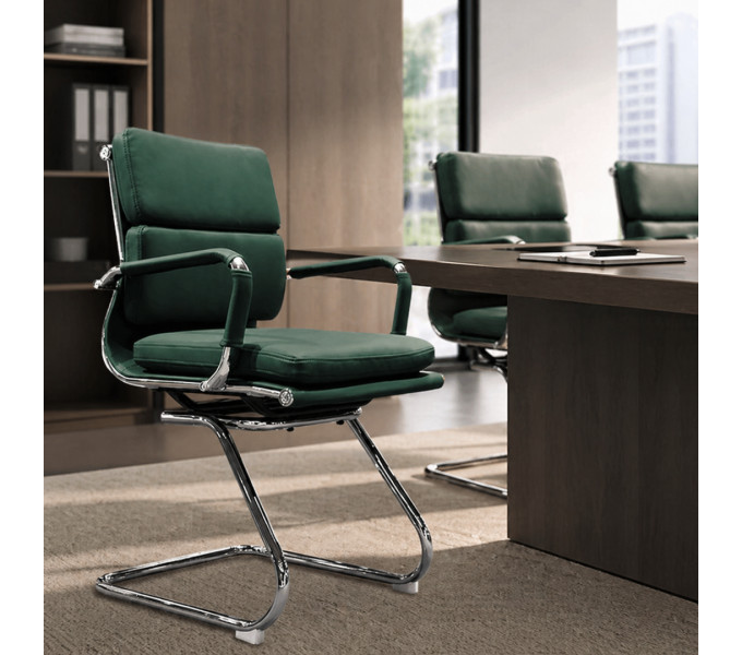 Кресло для посетителей ERGO Nova Soft CF Green