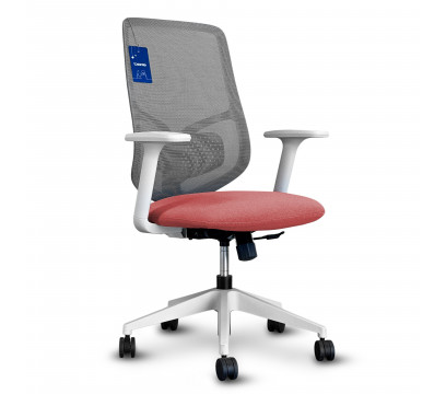 Офисное кресло KANO Y2 MB (EY265.SW) Gray + Red Seat