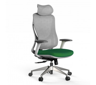 Офисное кресло KANO Yudon HB (EYD81.SW) Gray+Green (W-DB02+BP-MP06)