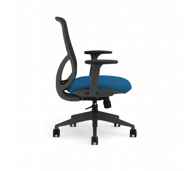 Офисное кресло KANO Y2 MB (EY262.SW) Black + Blue Seat