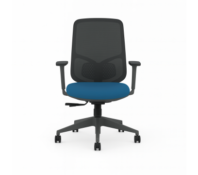 Офисное кресло KANO Y2 MB (EY262.SW) Black + Blue Seat