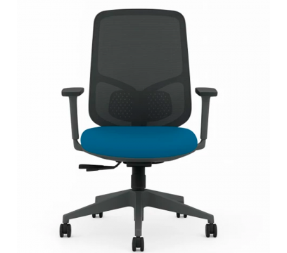 Офисное кресло KANO Y2 MB (EY262.SW) Black + Dark Blue Seat (W-DB 01&BP-MP08)